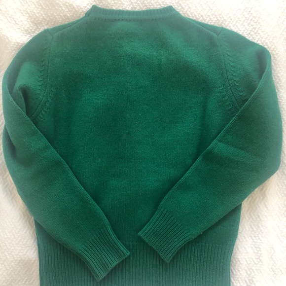 SOLD! Maison Kitsune Green Fox Wool Sweater S - Picture 7 of 8